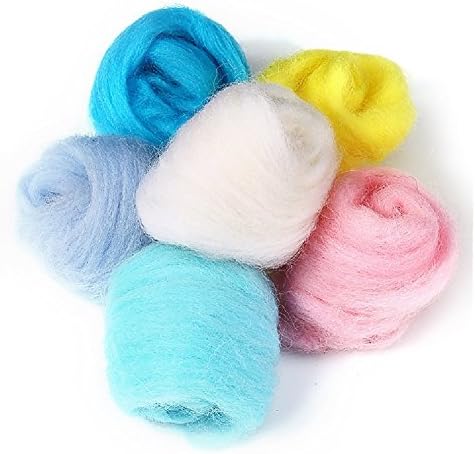 MOMODA BAODLON 50 Colors Fibre Wool Yarn Roving for Needle Felting Hand Spinning DIY Craft Materials - Image 5