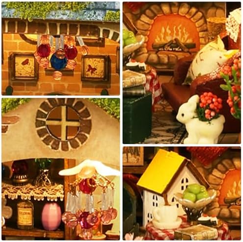 Dollhouse Kit, DIY Miniature House w/LED Adult, Forest Adventure - Image 4