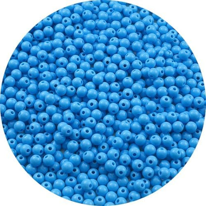 700pcs Acrylic Round Beads for Crafts 6mm Resin Candy Color Spacer Beads with Hole for Jewelry Making Sewing Crafts Decoration Necklaces Bracelets Earrings Supplies(Sky Blue) by Unknown