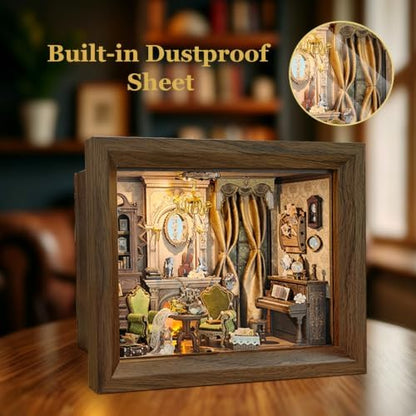 Book Nook Kit DIY Miniature House 3D Wooden Puzzle - Glimmer Hall - Image 3