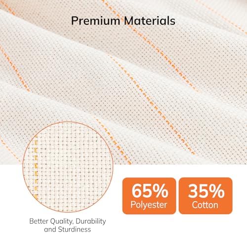 Pllieay 40" x 40" Large Overlocking Primary Tufting Cloth, Monks Cloth - Image 5