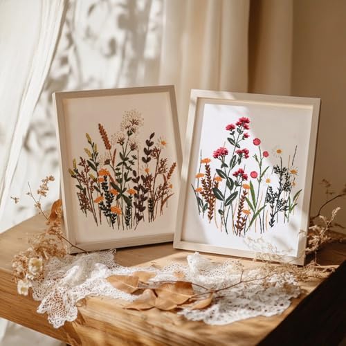 COCOMOX Floral Embroidery Kit for Beginners, Cross Stitch Practice Kits - Image 2