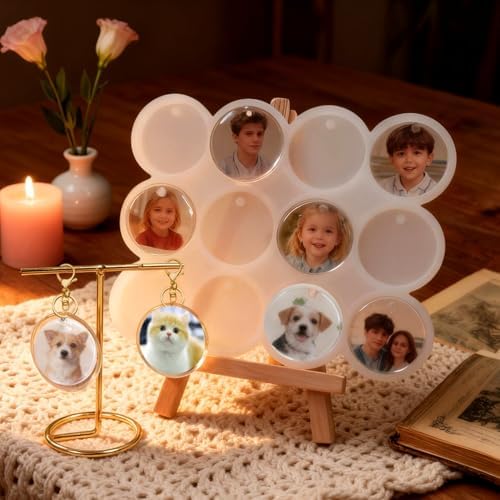 Circle Resin Molds Silicone,Flat Circle Silicone Molds for Resin - Image 2