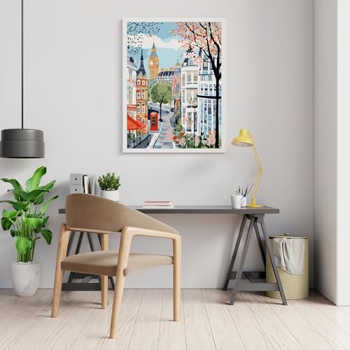 Mosaflare London Paint by Numbers for Adults Beginner 12X16 inch - Image 4