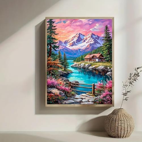 Lophomie Diamond Art Kits for Adults, 5D Landscape Diamond Painting Kits - Image 3