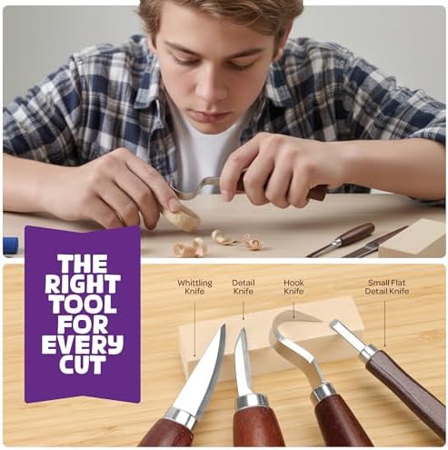 Wood Whittling Kit - Wood Carving Tools - Crafts for Adults - Easter Unique Gifts - Teen Boy Gifts - Birthday Gift Ideas for Women - Hobbies DIY Kits for Adults, Boys, Girls, Women, & Men - Image 6