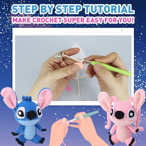 ALODNY Christmas Crochet Kit for Adults,Beginners Knitting Hooks Yarn Set - Image 4