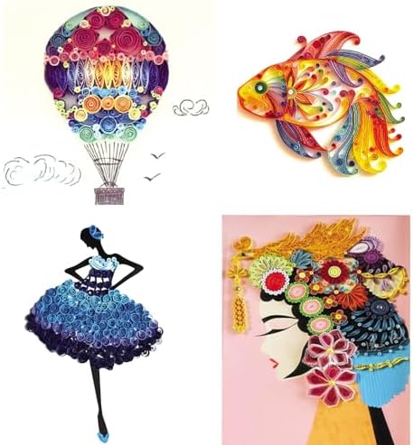Konsait 20 Pack Paper Quilling Accessories Kit - Quilling Supplies for Adults - DIY Drawing Handcraft - Image 2