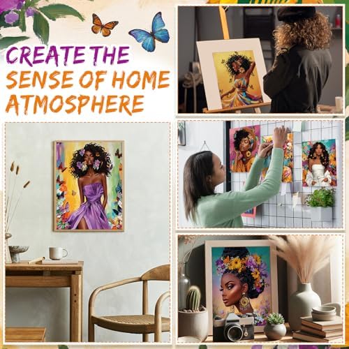 Sherr 108 Pcs Floral Girl Sip and Paint Kit, Pre Drawn Canvas for Adults - Image 4