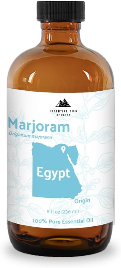 Nature Packaged Marjoram Essential Oil - Aceite de Mejorana Direct from Egypt for Massage & Aromatherapy | Premium Therapeutic Grade (8oz)