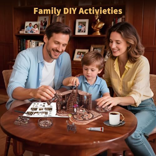 CLICLIET Book Nook Kit, Tiny Dollhouse 3D Wooden DIY Miniature House Kit - Image 5