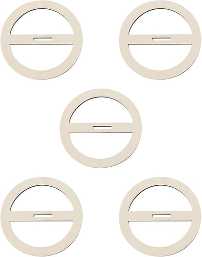 5X Wooden Wick Centering Tool Candle Wick Rack Round Wick Bar Candle Wick Stabilizer for Candle Making Men Women, C