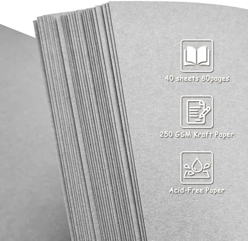 Scrapbook Album 12x12 Inch - Hardcover Kraft Paper Photo Album with 80 Pages, Memory Book for Wedding, Anniversary, Family, Christmas, Baby Shower, Ideal for Preserving Precious Moments - Image 5