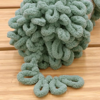 JubileeYarn Fun Finger Loops Yarn - Hunter - 1 Skein - Image 3