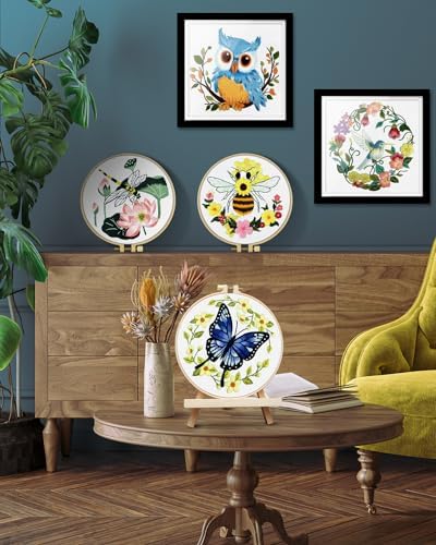 TINDTOP Embroidery Kit for Beginners Adult, Owl Embroidery Kit - Image 5