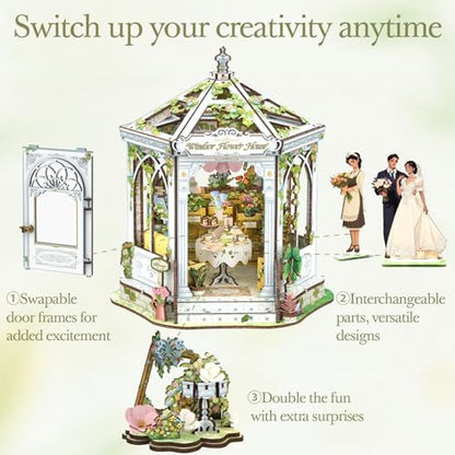 Cutefun Book Nook Kit - DIY Miniature House Dollhouse Kit for Adults - Image 4