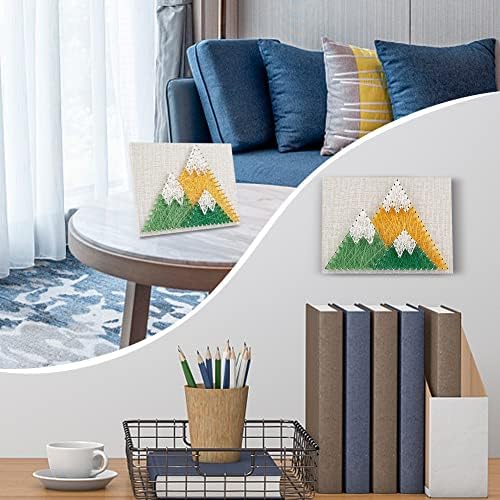 WEBEEDY 3D String Art Kit for Adults Beginners, DIY Mountain String Craft Kit, Include All Necessary Accessories and Frame, Christmas Home Wall Decorations Unique Gift - Image 4