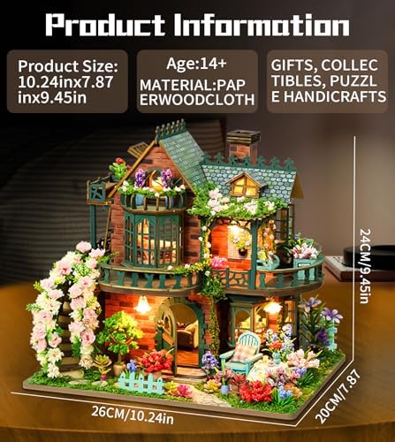 Spilay Book Nook Kit for Adults, Fairy Garden DIY Miniature House Kit - Image 2