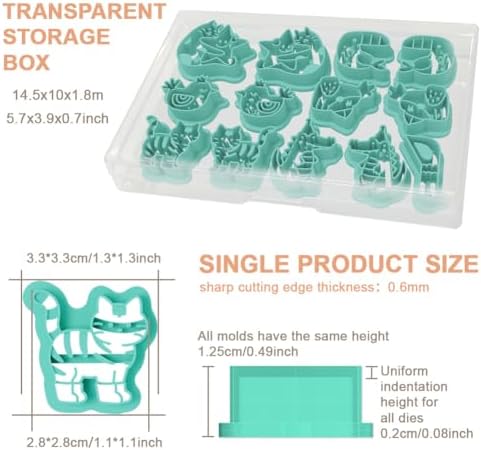 beinkmake 13Pcs Fairy Animal Polymer Clay Cutters Set Cat Fox Clay Earrings Cutters for Adults Polymer Jewelry Cutter with Earrings Accessories DIY Craft Supplies - Image 6