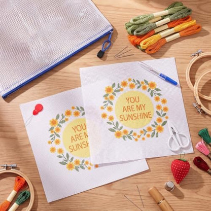 XunYee Needlepoint Canvas Kit, You are My Sunshine - Image 4