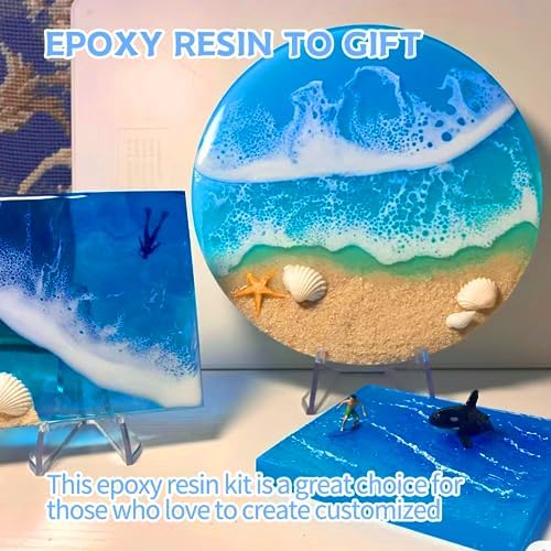 Epoxy Resin Kit, 4 Gallon Epoxy Resin Crystal Clear Not Yellowing No Bubble Self Leveling for DIY Molds Wood Jewelry Table Tops Bar Top Casting Coating Crafts Supplies Easy Mix 1:1 Ratio - Image 6
