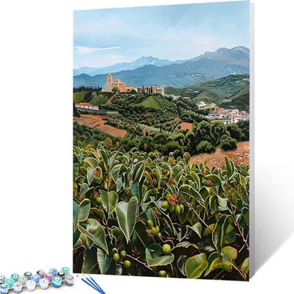 Paint by Numbers Kit for Adults Beginner, Plant Paint by Numbers Leaf, DIY Easy Acrylic Watercolor Oil Painting Kit with Brushes, Arts and Crafts for Adult for Home Wall Decor, Gifts 24x32 in M-21 - Image 4