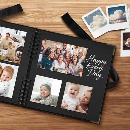 Scrapbook Album 10x10 Inch - Hardcover Kraft Paper Photo Album with 40 Pages, Memory Book for Wedding, Anniversary, Family, Christmas, Baby Shower, Ideal for Preserving Precious Moments - Image 3