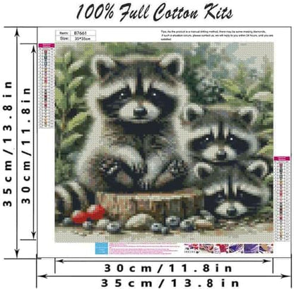 DYAIANGMU Bookstore Stamped Cross Stitch Kit for Adults 13.7x13.7 inches - Image 2
