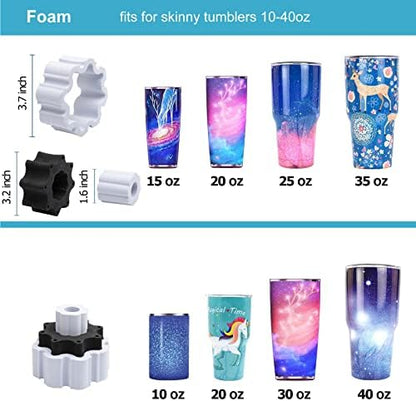 Cup Turner Tumbler Spinner Double Matal Frame Crafts Tumbler Double Cuptisserie Turner for DIY Epoxy Machine with Professional Silent Balance Steering Shaft and Independent Switch - Image 4