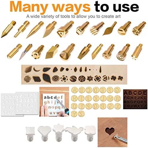 82 PCS Wood Burning Accessories for Pyrography Pen Wood Embossing Carving DIY Crafts - Image 2