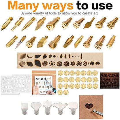 82 PCS Wood Burning Accessories for Pyrography Pen Wood Embossing Carving DIY Crafts - Image 2