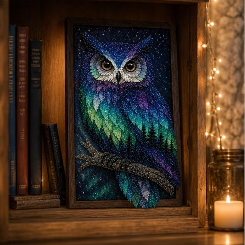 Northern Lights Wildlife DIY Patchwork Kit, Creative Fabric Craft - Image 7