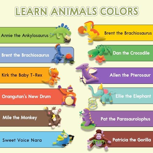 Air Dry Clay Kit for Kids -12 Dinosaur Theme Colored Clay Sculpting kit, Ultra Light DIY Model Magic Clay with Sculpting Tools and Tutorials, Soft & Non-Sticky, Arts and Crafts Gift for Kids - Image 2