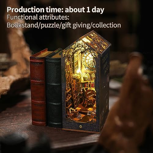 CRIOLPO Book Nook Kit - DIY Dollhouses Kit with LED Lights for Adults - Image 6