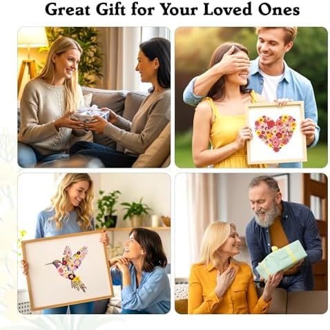 Aboofx Extra Large Flower Press Kit for Adults, 15"x 15" 6 Layers Wooden Flowers Pressing for DIY Easter Theme Pressed Flowers Art, Big Flower Preservation Kit for Frame Bookmark Resin Craft Projects - Image 6
