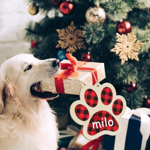 Large Dog Paw-Shaped Wooden Welcome Door Sign to Paint 10Pcs, DIY Blank Unfinished Wood Ornament for Crafts Hanging Decorations, Dog House Pet Theme Party Decoration Halloween Christmas Thanksgiving - Image 3