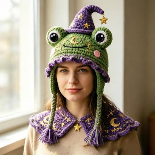 Fantasy Hood Hat DIY Crochet Kit Series for Beginners (Frog) - Image 4