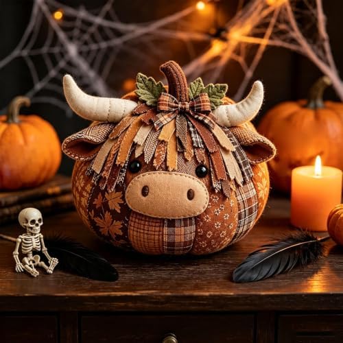 DIY Animal Pumpkin Sewing Kit - Autumn Fabric Animal Pumpkin Craft Set for Adults Beginners - Thanksgiving Handmade Fall Patchwork Craft Kit for Holiday Decor - Image 4