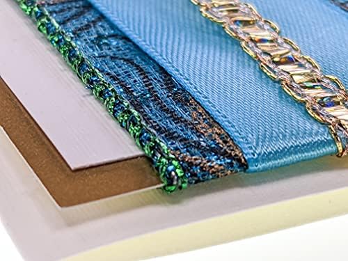 DIY Greeting Card Kit - Ribbon Cards - Handmade DIY Card Kits - Craft Kits for Kids & Adults - Card Making Kit, Thank You & Birthday Cards - Card Maker Kit for 10 Project Card (Peacock Blue) - Image 6