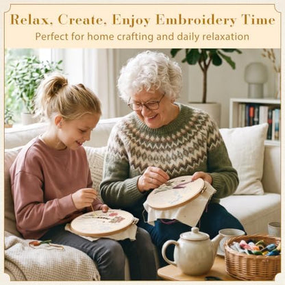 MoKo Embroidery Kits for Beginners Adults, Complete Embroidery Starter Kit - Image 5