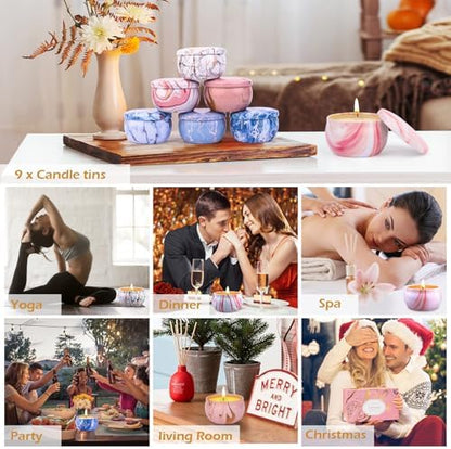 Candle Making Kits for Adults, Candle Making Supplies Accessory for Beginner, DIY Scented Candle with Beeswax, Essential Oil, Wicks, Wax Melting Pot, Moulds, Candle Jars, Dye, Make Your Own Candle - Image 7