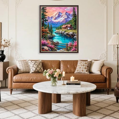 Yunruily Paint by Numbers for Adults - Adult Paint by Numbers,Landscape Painting by Numbers for Adults for Home Wall Decor and Birthday Gifts 16x20inch - Image 7