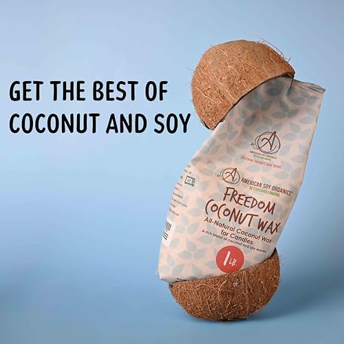American Soy Organics Freedom Coconut Soy Wax Beads, Candle Wax, 1 lb - Image 2