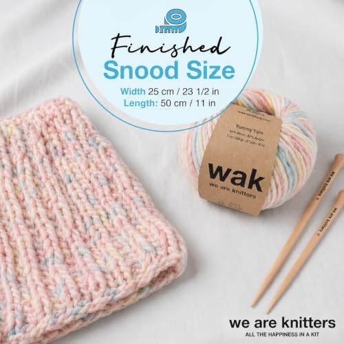 We Are Knitters Himba Snood Kit | Beginner Crochet Gift Kit | Easy Flat Knit Snood for Winter | Relaxing DIY Handmade Gift Set - Image 6