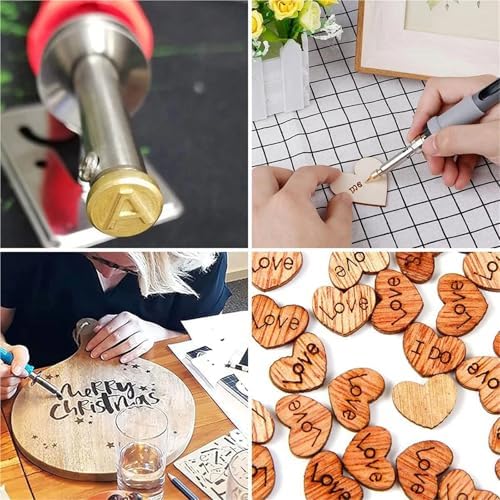 28/56 Pcs Wood Burning Tip Copper Letters Wood Burning Tool Wood Burning Alphabet Template Branding and Personalization Tool - Image 6