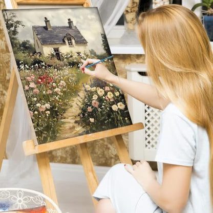 WUDWL Paint by Numbers Kit for Adults Framed Canvas, with Wooden Easel - Image 2