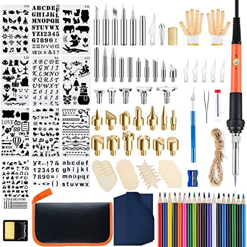 Ninonly Wood Burning Kit, 130 Pieces Wood Burning Tool by Ninonly