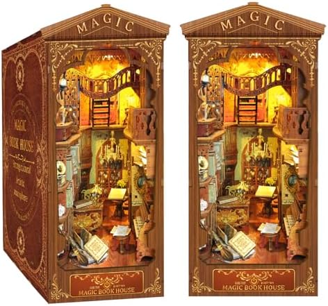 CRIOLPO Dollhouses Book Nook Kits - DIY Miniature Kit for Adults Teens by CRIOLPO