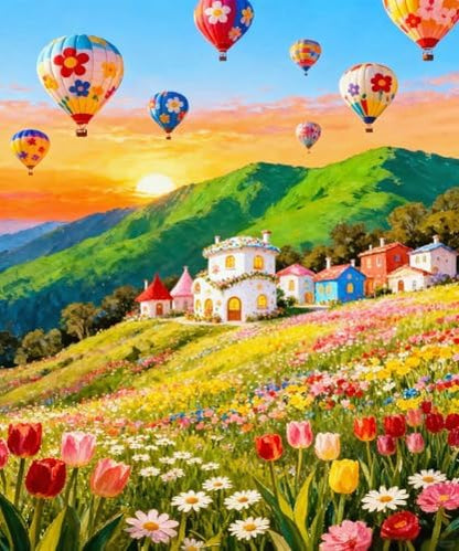 ZRIZQ Paint by Numbers Kit for Adults Beginners Mountain,Landscape DIY Painting Set,Relaxing Creative Craft Activity,16x20 Inch by ZRIZQ