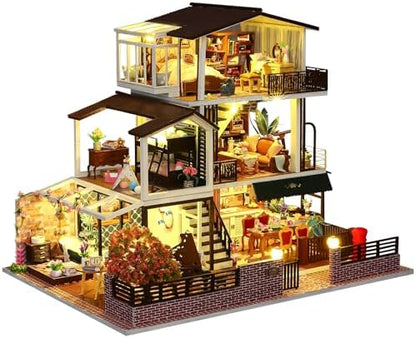 Spilay DIY Miniature House Kit for Adults, Miniature Dollhouse Kit by SpilayDIYDollhouseMiniature